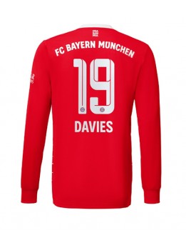 Bayern Munich Alphonso Davies #19 Heimtrikot 2022-23 Langarm